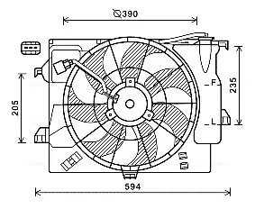 Вентилятор AVA COOLING HY7546 (фото 1)