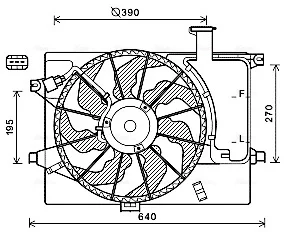 Вентилятор AVA COOLING HY7567