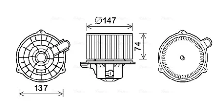 Электродвигатель AVA COOLING HY8427