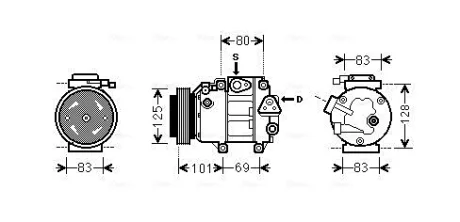 Автодеталь AVA COOLING HYAK240