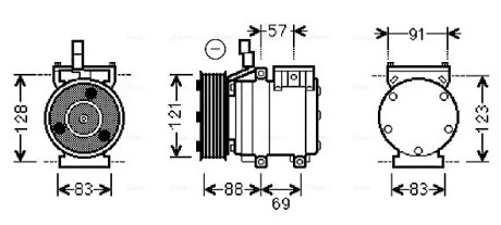 Компрессор AVA COOLING HYAK258