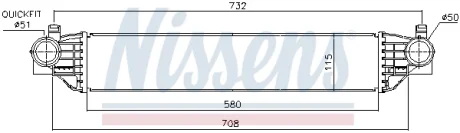 AVA JEEP Інтеркулер COMPASS 1.4, 1.6, 2.0 16- AVA COOLING JE4096