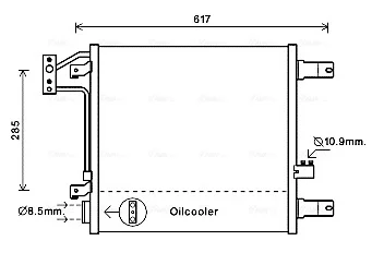 Радіатор кодиціонера CLEVER FIT AVA COOLING JE5057