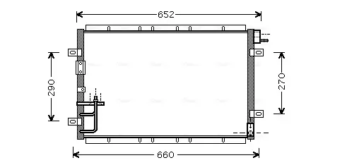 Радіатор кодиціонера AVA COOLING KA5030 (фото 1)