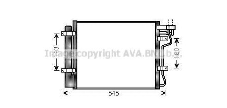 Радіатор кодиціонера AVA COOLING KA5134D