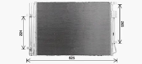 Радіатор кондиціонера AVA COOLING KA5341D