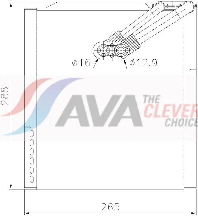 AVA HYUNDAI Випарник ix35, KIA AVA COOLING KAV357 (фото 1)