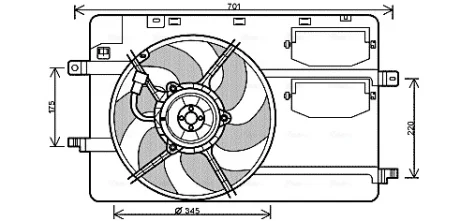 Вентилятор AVA COOLING MC7506