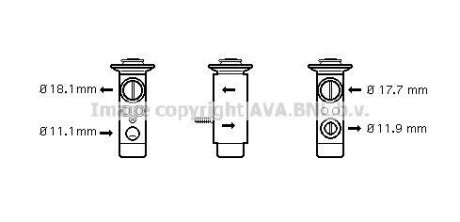 Розширювальний клапан AVA COOLING MS1124