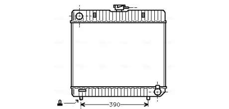 Радіатор охолодження двигуна MB W123/W126 MT 76-84 (Ava) AVA COOLING MS2042