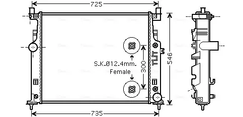 Теплообменник AVA COOLING MS2458 (фото 1)