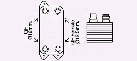 Охолоджувач оливи AVA COOLING MS3686