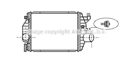 Інтеркулер MERCEDES-BENZ V-SERIES W638 (1997) V200 2.0(AVA) AVA COOLING MS4357 (фото 1)