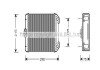 Теплообмінник, Система опалення салону AVA COOLING MS6171 (фото 1)