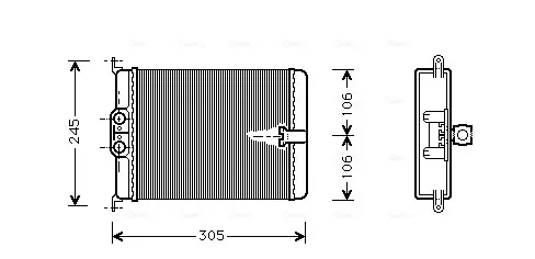 Теплообменник AVA COOLING MS6187 (фото 1)