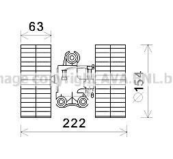 Вентилятор отопителя салона MB Vito639 AC- AVA COOLING MS8632