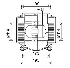 Вентилятор обігрівача салону MB S221 05>13 AVA AVA COOLING MS8669