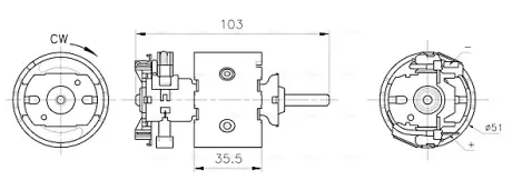Вентилятор салону VW LT 28 (1996) 2.3 (вир-во AVA) AVA COOLING MS8783