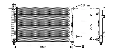 Теплообменник AVA COOLING MSA2282