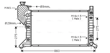 Теплообменник AVA COOLING MSA2343