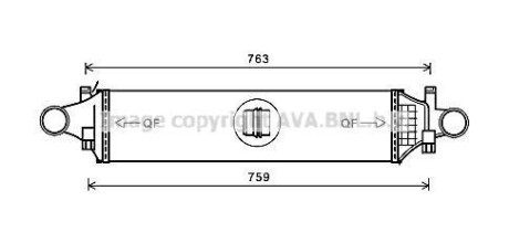 Охолоджувач наддувального повітря AVA COOLING MSA4659