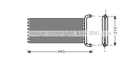 Радиатор отопителя салона AVA AVA COOLING MSA6441