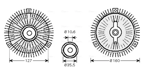 Сцепление AVA COOLING MSC416