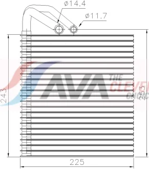 Випарник,Кондиціонер AVA COOLING MSV814