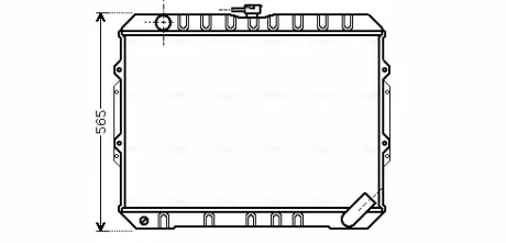 Радіатор двигуна AVA COOLING MT2187