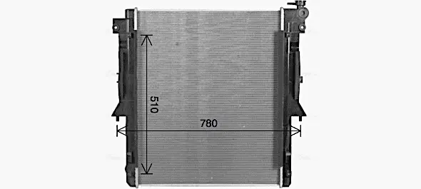 Радіатор, Система охолодження двигуна AVA COOLING MT2280 (фото 1)