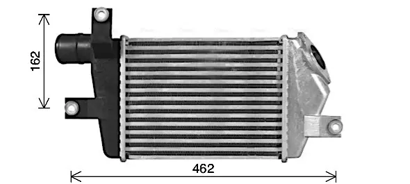 Інтеркулер L200/PAJERO 2.5 DiD 06+ (вир-во AVA) AVA COOLING MT4283 (фото 1)