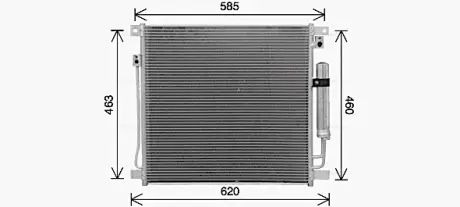 Радіатор кодиціонера AVA COOLING MT5285D