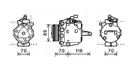 Компрессор AVA COOLING MTAK224