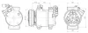 Компресор кондиціонера Mitsubishi L200 (06-) 2.5DID AVA AVA COOLING MTAK295 (фото 1)