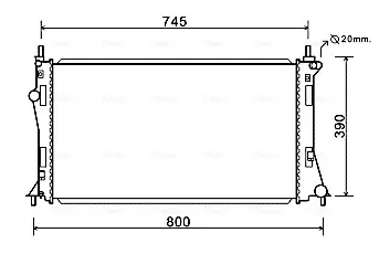 Теплообменник AVA COOLING MZ2249 (фото 1)