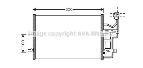 Радиатор кондиционера AVA AVA COOLING MZ5184D (фото 1)