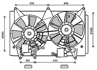 Вентилятор AVA COOLING MZ7547