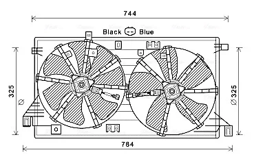 Вентилятор AVA COOLING MZ7550