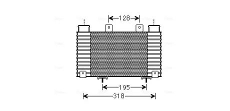 Впускний охолоджувач повітря AVA COOLING MZA4250