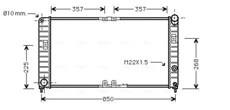 Теплообменник AVA COOLING OL2285