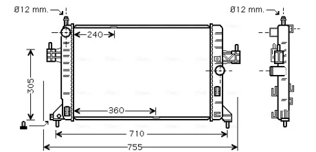 Теплообменник AVA COOLING OL2305
