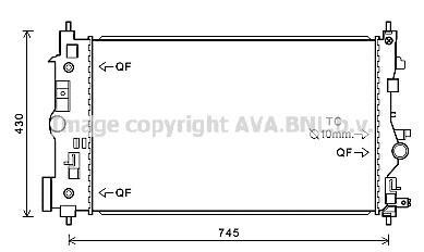 Радиатор охлаждения двигателя AVA AVA COOLING OL2546