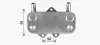 Радіатор масляний OPEL ASTRA G/VECTRA B (95-) (вир-во AVA) AVA COOLING OL3704 (фото 3)
