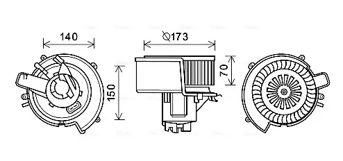 Электродвигатель AVA COOLING OL8636 (фото 1)