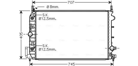 Теплообменник AVA COOLING OLA2388