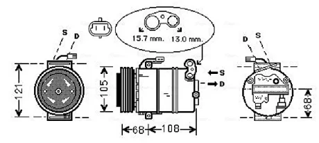 Компрессор AVA COOLING OLAK138