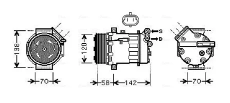 Автодеталь AVA COOLING OLAK448