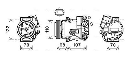 Компрессор AVA COOLING OLAK594