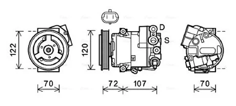 Компрессор AVA COOLING OLAK595