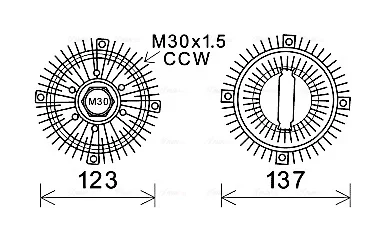 Сцепление AVA COOLING OLC557